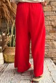 Pure Cotton Santos Quinn Culotte Pant Salsa